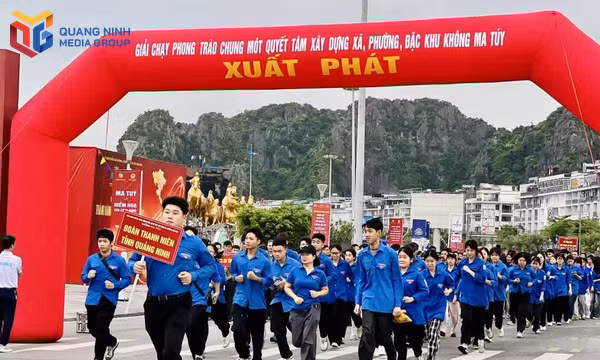 ĐVTN tham gia giải chạy phong trào “Chung một quyết tâm xây dựng xã, phường, đặc khu không ma túy" tại Quảng trường 30/10 tháng 6/2026.