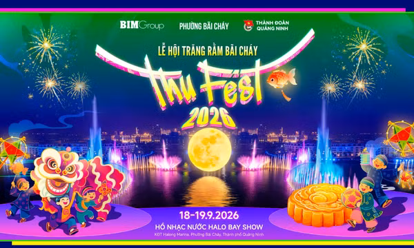 Ngày 18-19/9 diễn ra Lễ hội Trăng rằm - Thu Fest 2026 tại Bãi Cháy