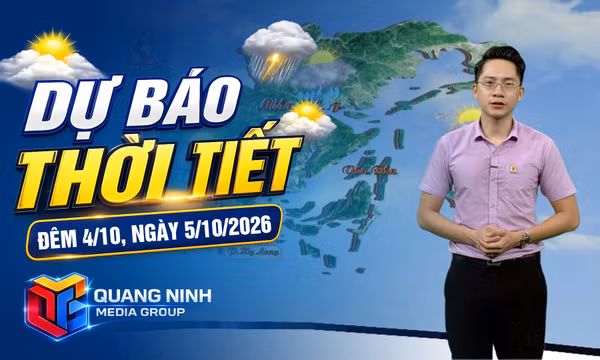 Dự báo thời tiết đêm 4, ngày 5/10/2026