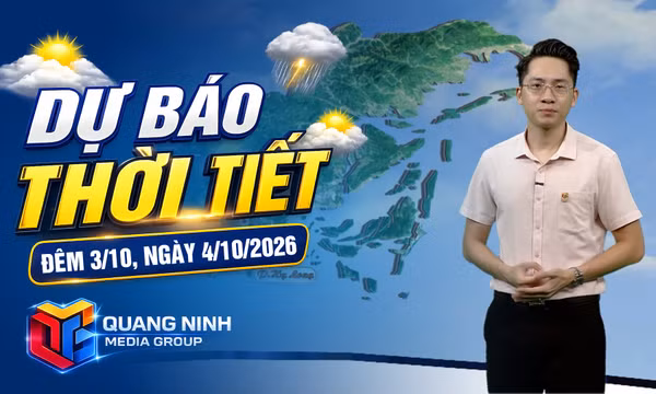 Dự báo thời tiết đêm 3, ngày 4/10/2026