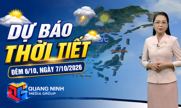 Dự báo thời tiết đêm 6, ngày 7/10/2026