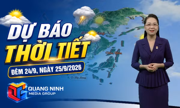 Dự báo thời tiết đêm 24, ngày 25/9/2026