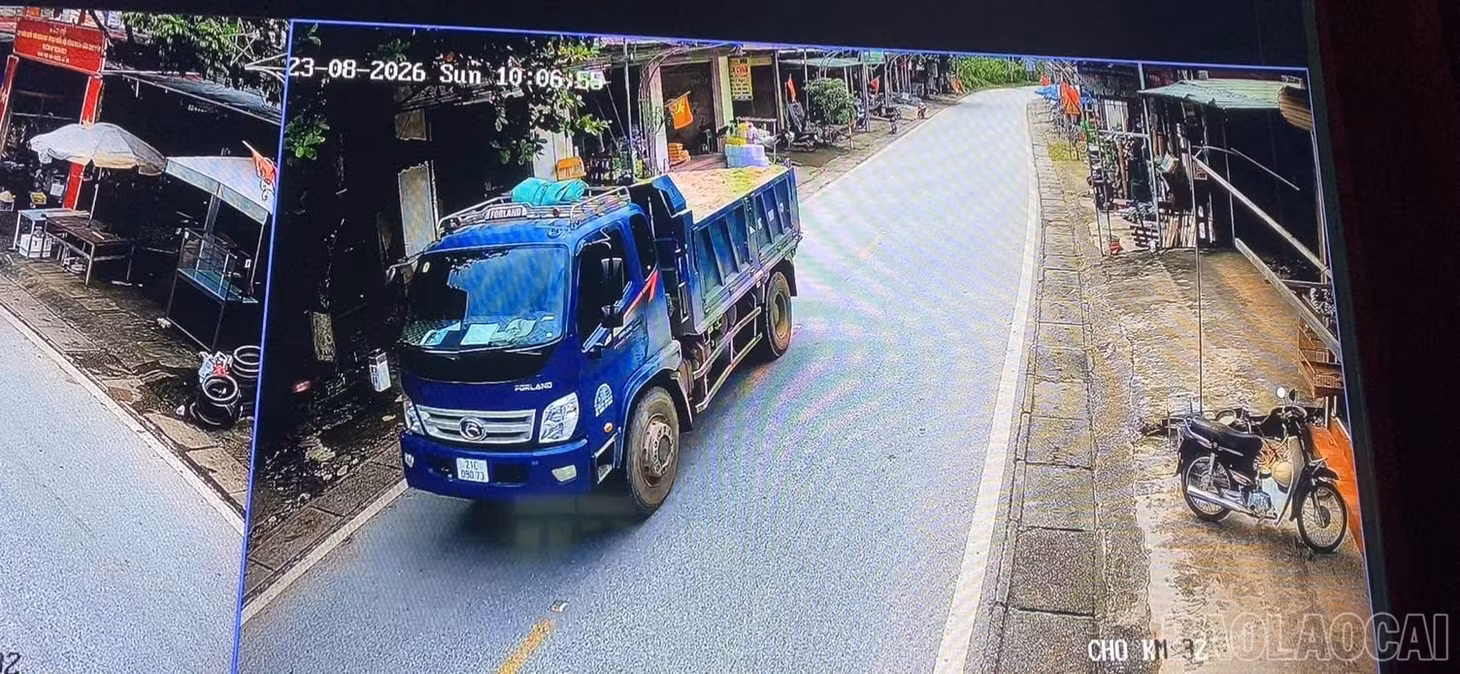 Hình ảnh vi phạm được camera ghi lại.