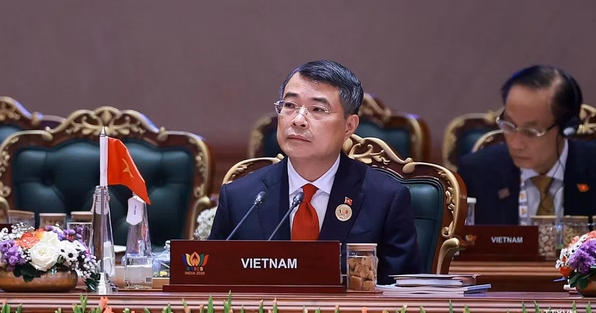 Thủ tướng Lê Minh Hưng tham dự Hội nghị thượng đỉnh BRICS lần thứ 18. (Ảnh: TTXVN)