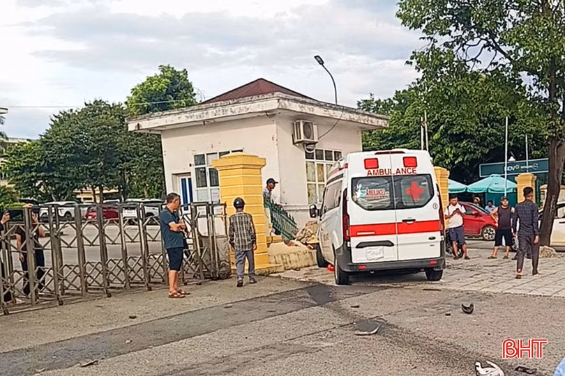Hiện trường vụ tai nạn.